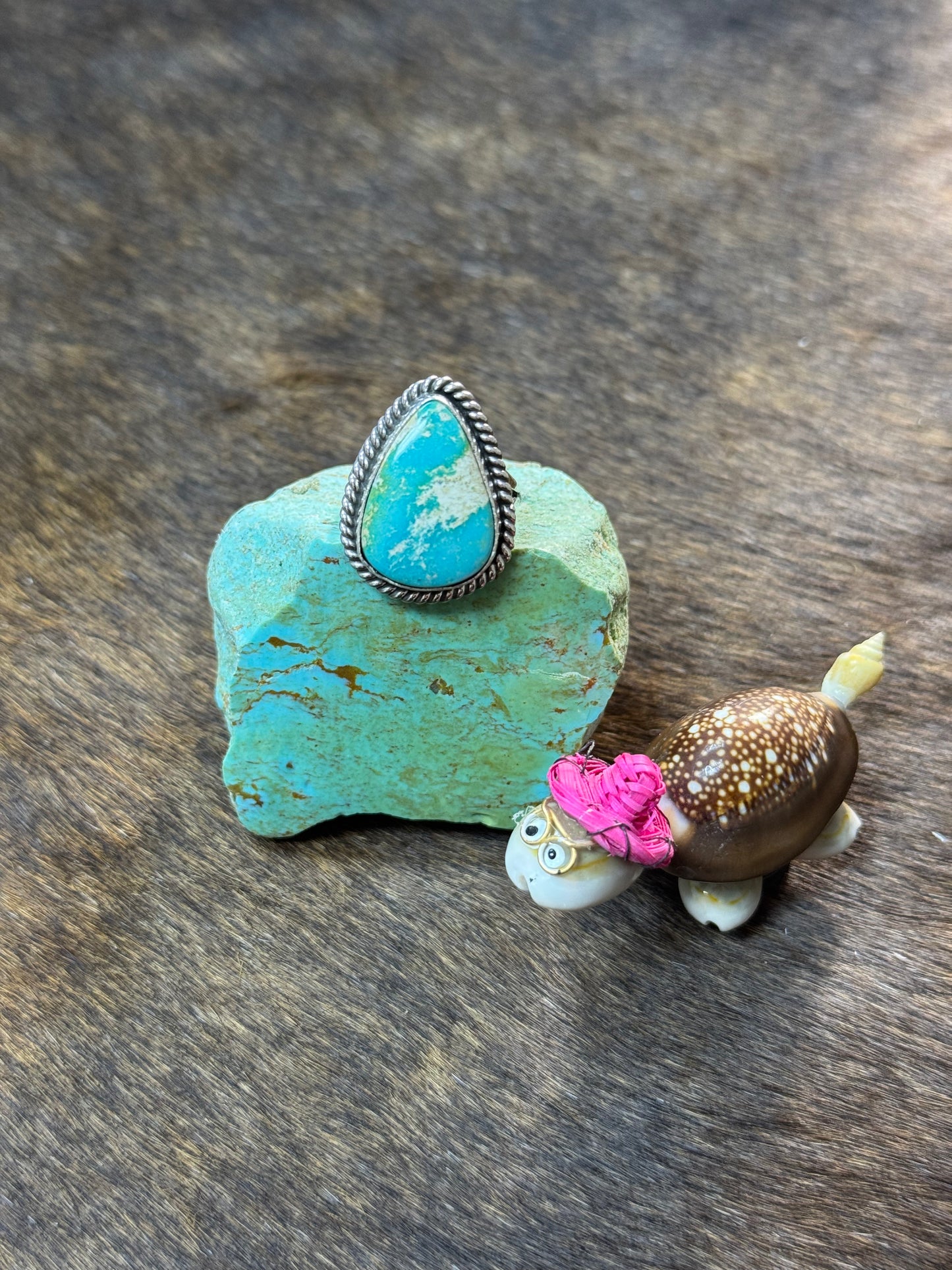 Size 6.5 Kingman Turquoise Rings