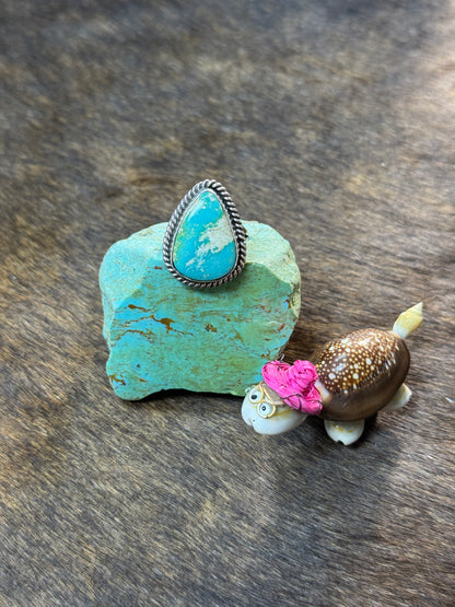 Size 6.5 Kingman Turquoise Rings