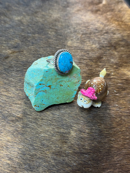Size 6.5 Kingman Turquoise Rings