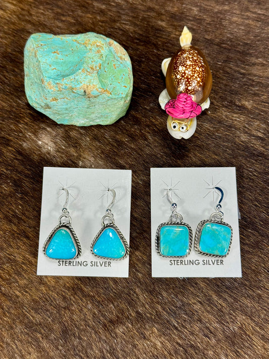 Kingman Turquoise Dangle Earring