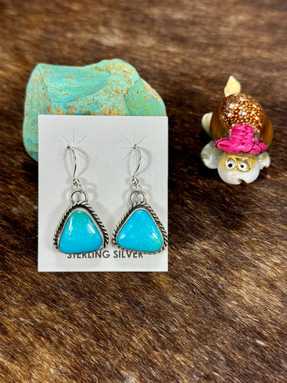 Kingman Turquoise Dangle Earring