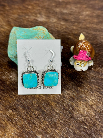 Kingman Turquoise Dangle Earring
