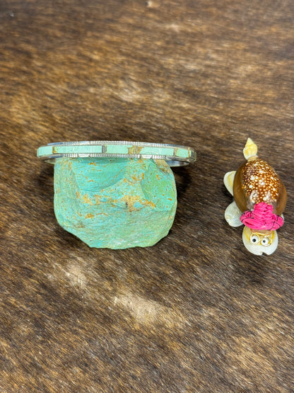 Kingman Turquoise Inlay Bracelet
