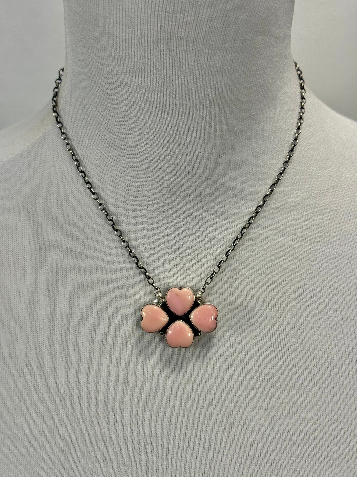 4 Heart Clover Necklace