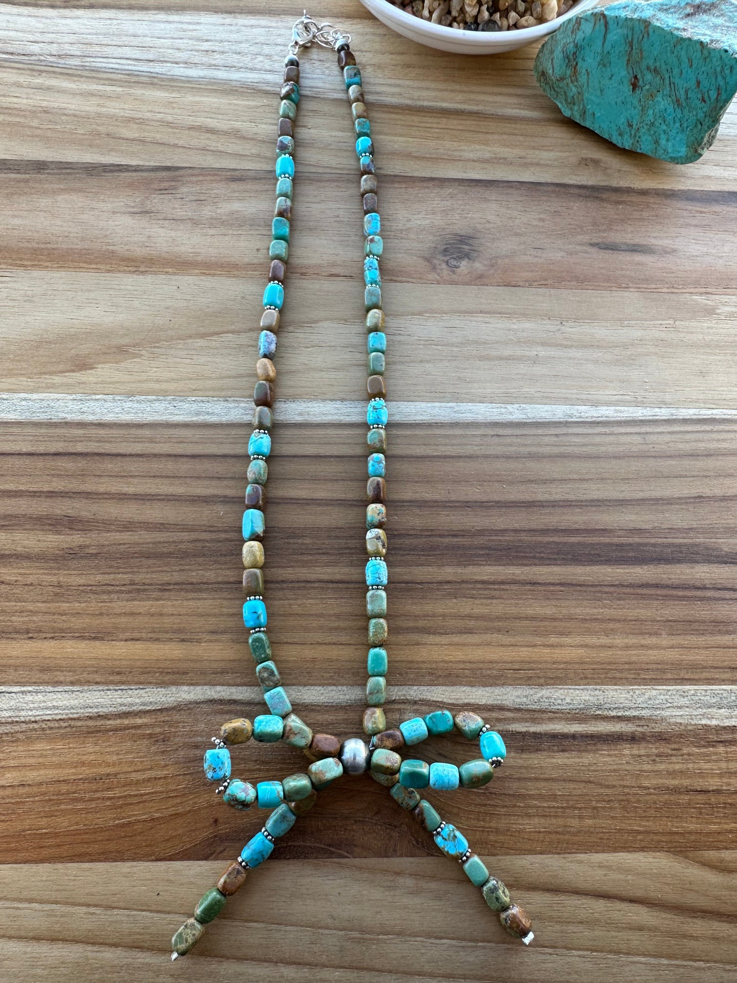 Turquoise Bow Necklace