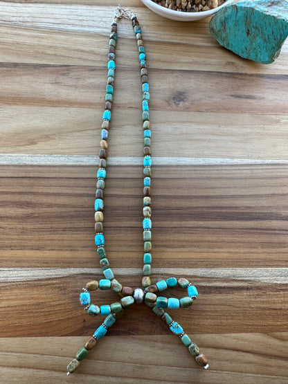 Turquoise Bow Necklace