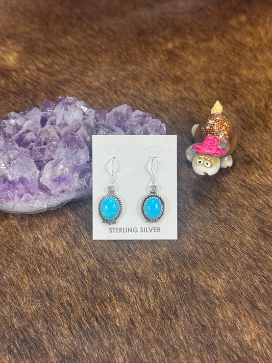 Kingman Turquoise Dangle Earring