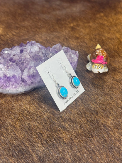 Kingman Turquoise Dangle Earring