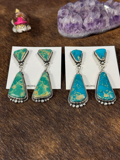 Kingman Turquoise Dangle Earring