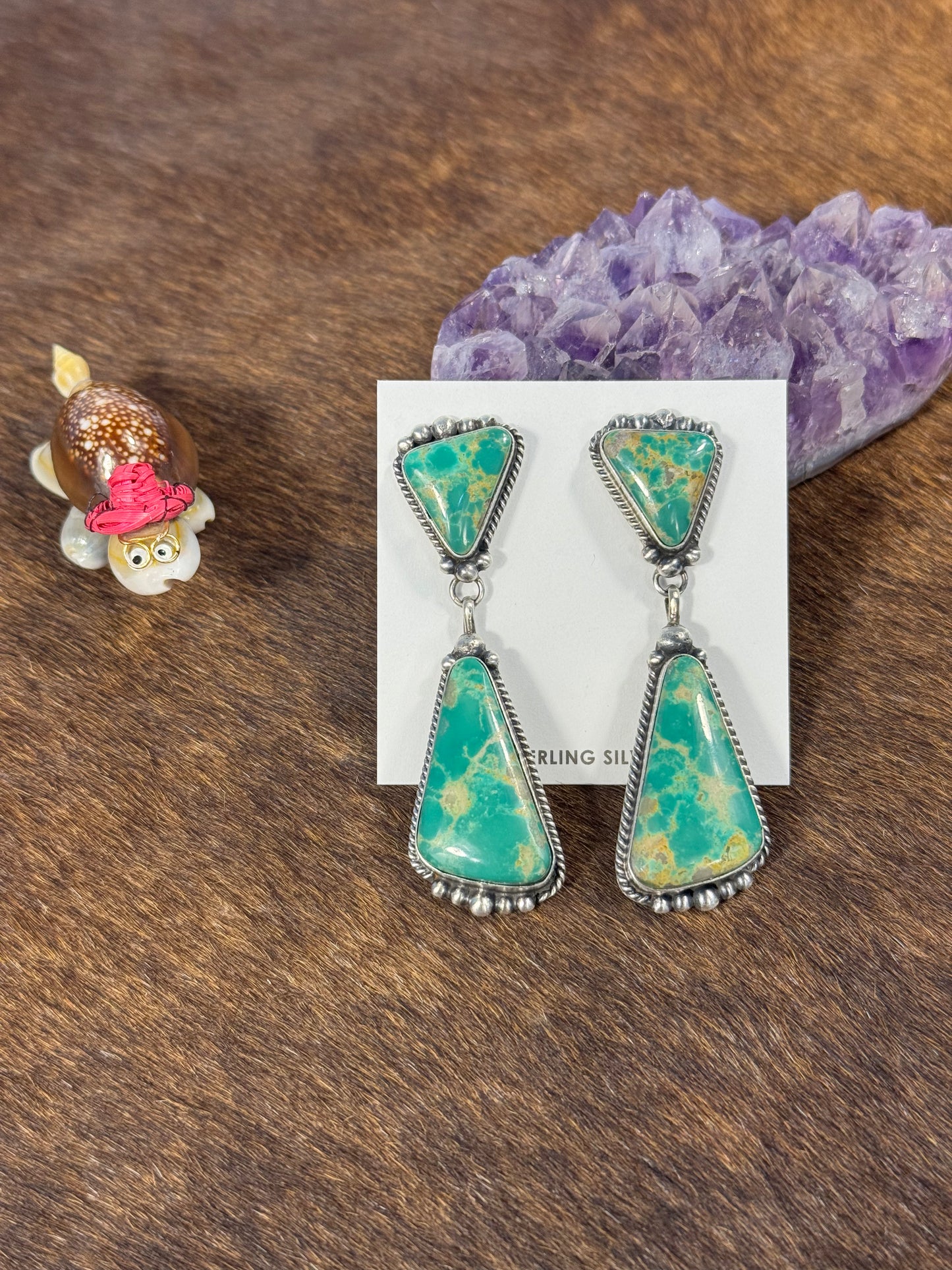 Kingman Turquoise Dangle Earring