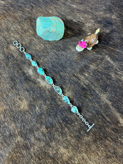 Tibetan Turquoise Link Bracelet
