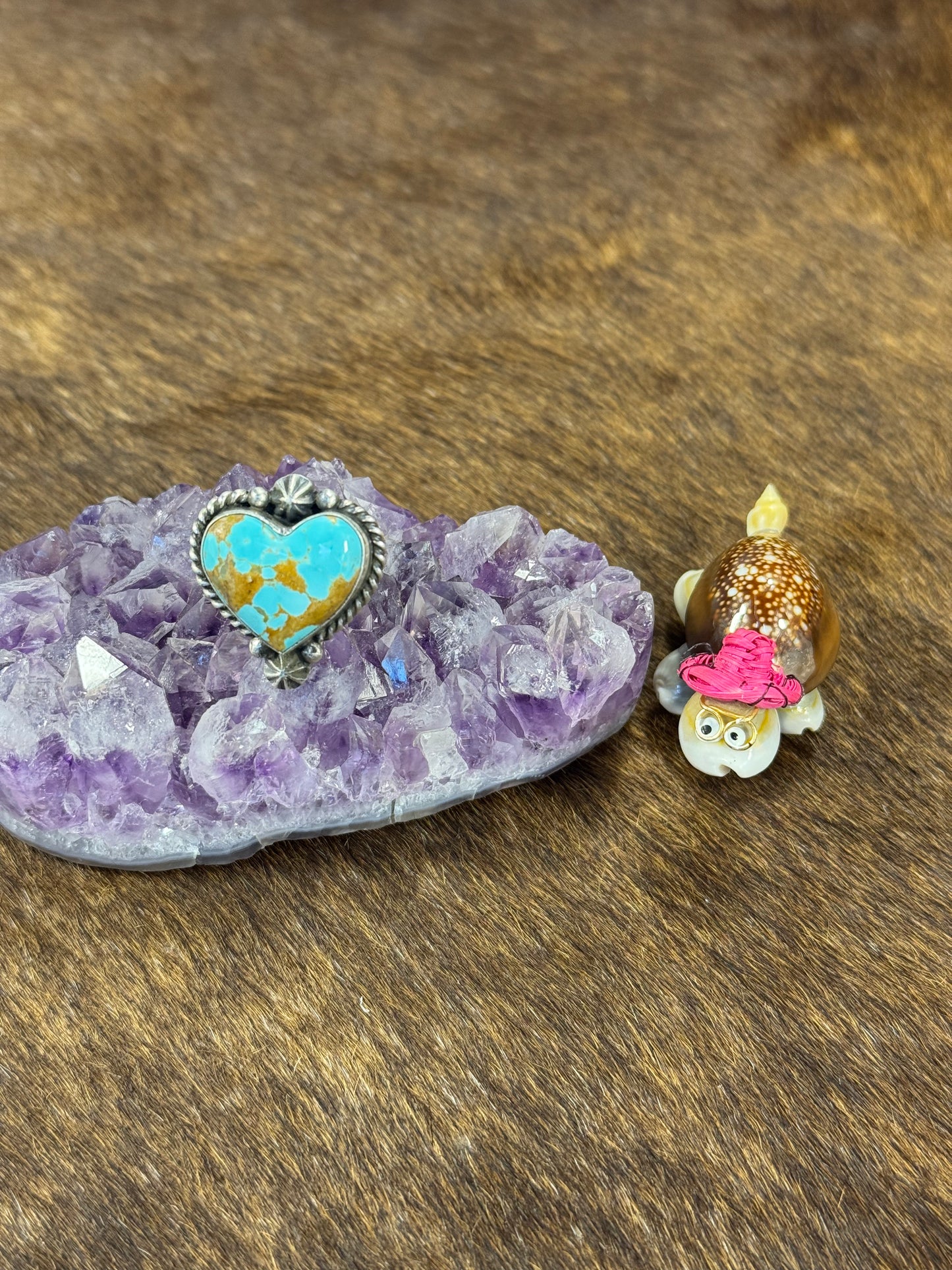 Kingman Turquoise Heart Ring