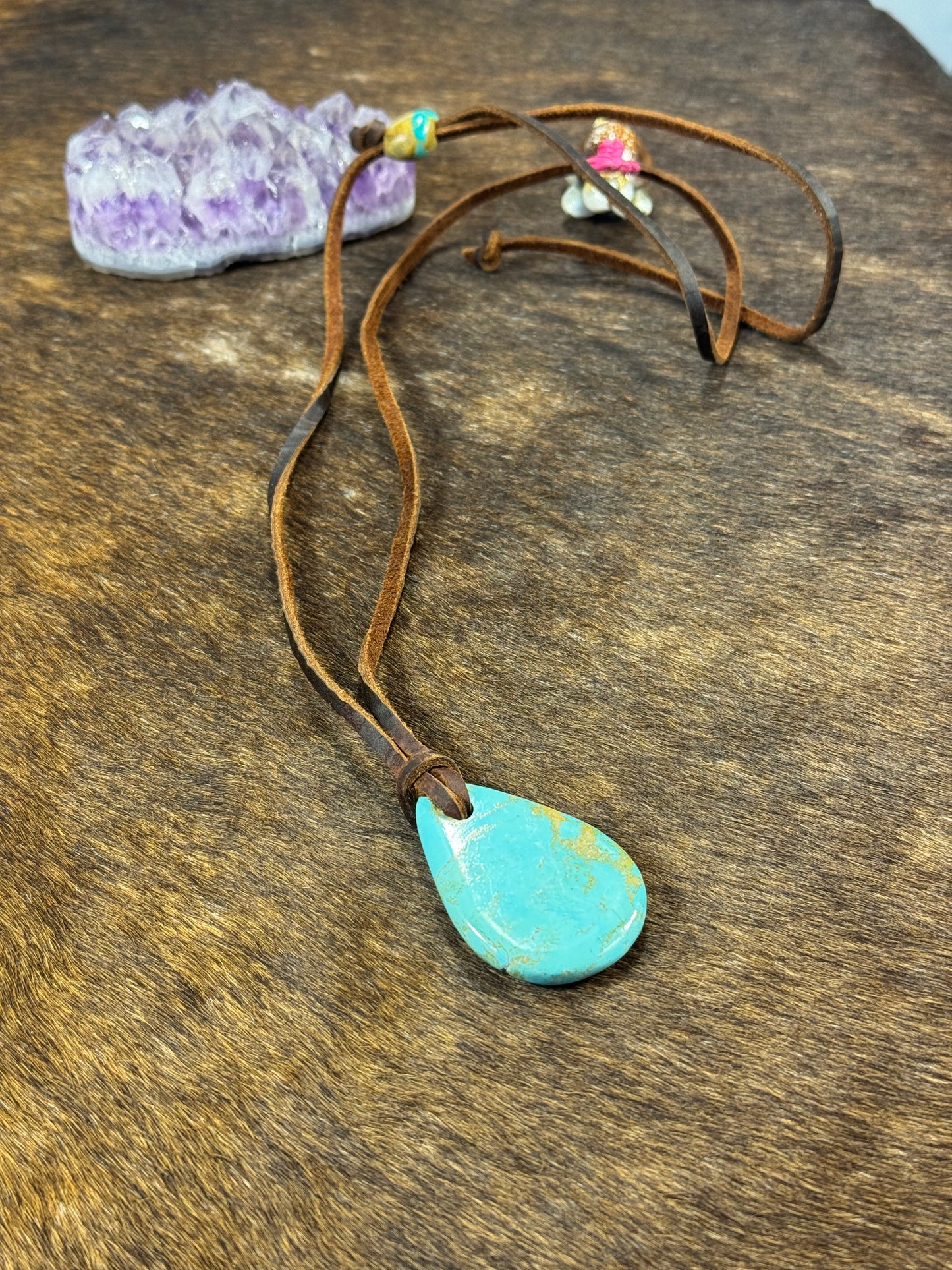 Kingman Leather Necklace