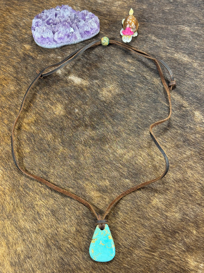 Kingman Leather Necklace