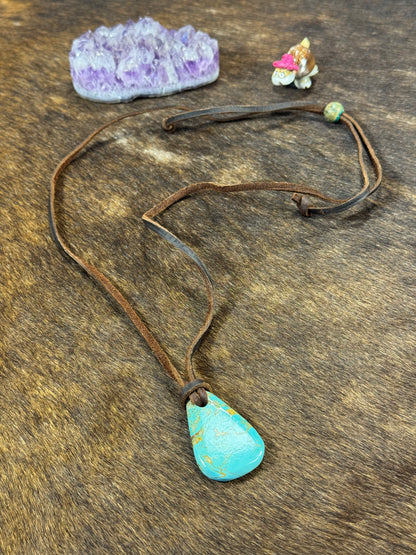 Kingman Leather Necklace