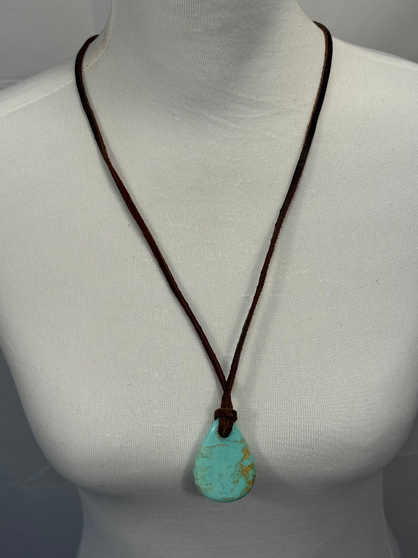Kingman Leather Necklace