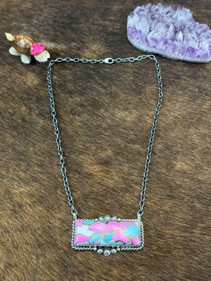 Cotton Candy Bar Necklace