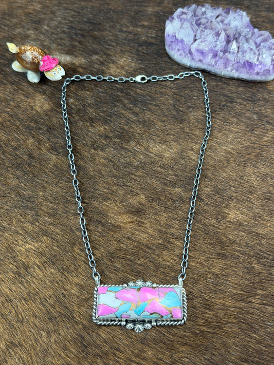 Cotton Candy Bar Necklace