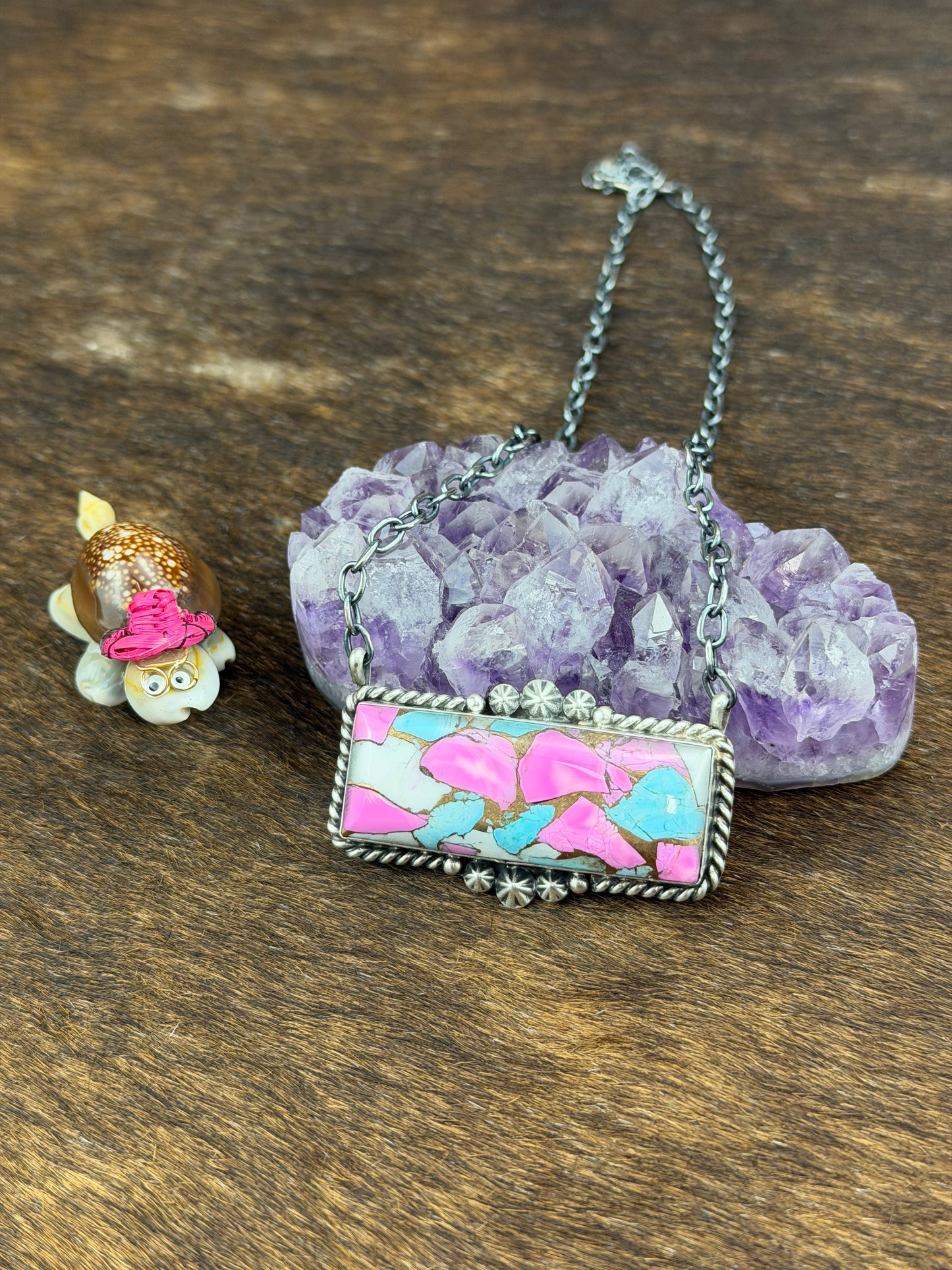 Cotton Candy Bar Necklace