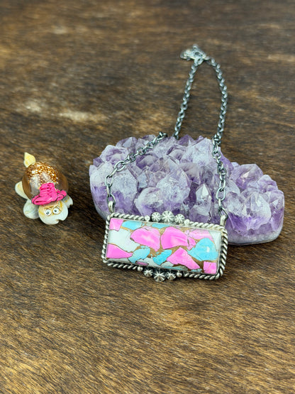Cotton Candy Bar Necklace