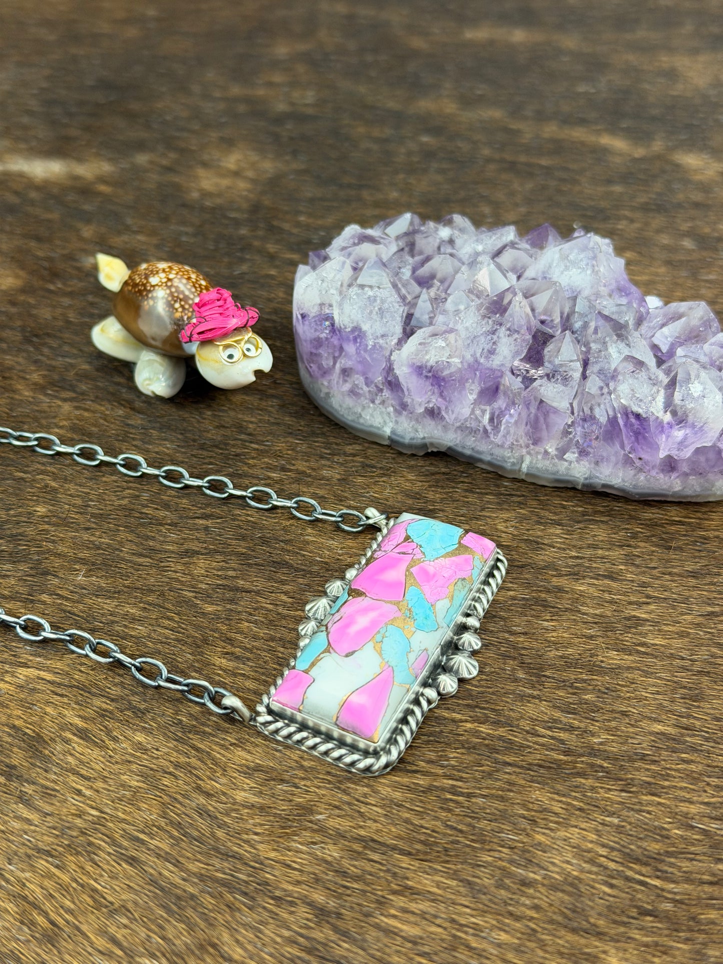 Cotton Candy Bar Necklace
