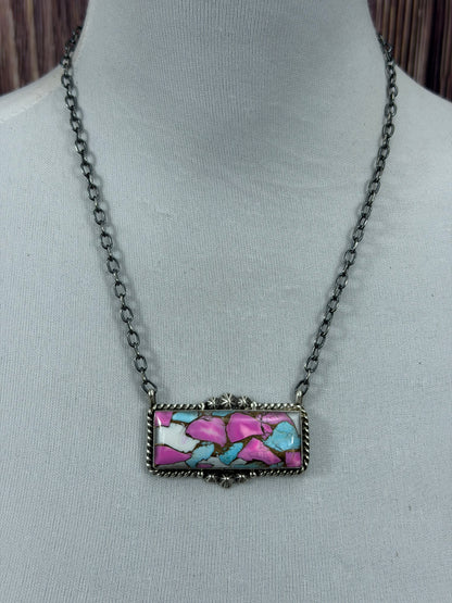 Cotton Candy Bar Necklace
