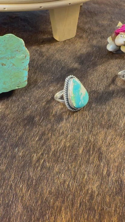 Size 6.5 Kingman Turquoise Rings