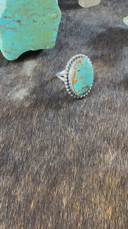Size 7 Kingman Turquoise Rings