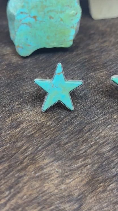 Kingman Turquoise Star Ring